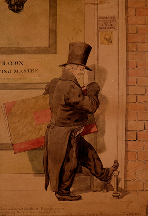 Sketch to Illustrate the Passions - Insignificance or Self Contempt, 1854 (w/c on paper)