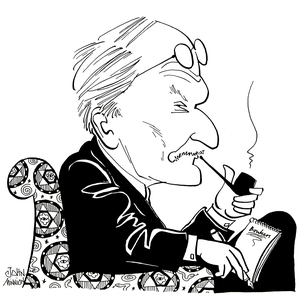 C G Jung, caricature by John Minnion
