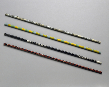 Wallpaper Brooches, c. 1982-1983 (paper and wood)