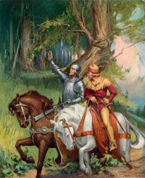 Illustration for Quentin Durward by Sir Walter Scott (colour litho)