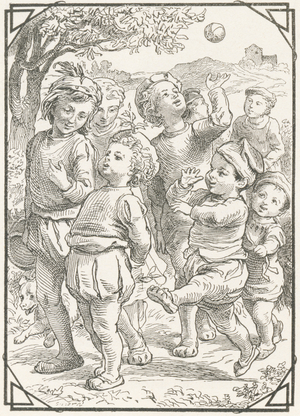He gladly follows the course of his beautiful destinies. (verses 13 and 14), 1880 (engraving)