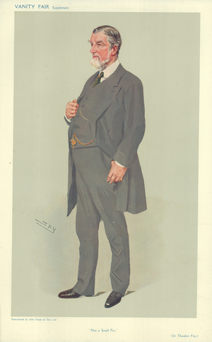 Sir Theodore Fry (colour litho)