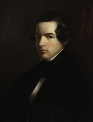 Self Portrait as a Young Man, 1830-39 (oil on wood)