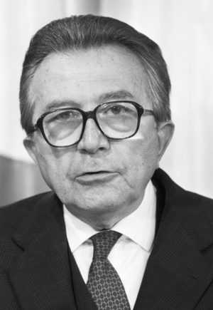 German-Italian Consultationsi in Bonn: Giulio Andreotti, 1991 (photo)
