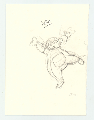 Tubbie hello, 1995 (pencil)