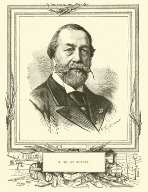 M Thomas Du Moncel (engraving)