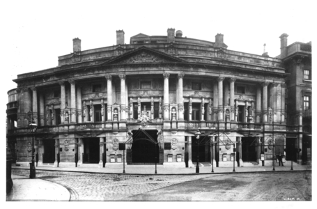 Queen's Hall in Langham Place, London, 1896 (b/w photo)