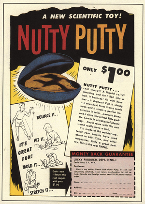 Nutty Putty Magazine, advert, USA, 1950