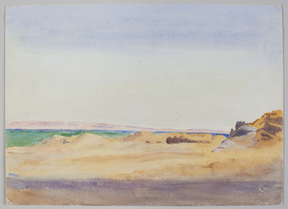 Landscape, Cairo, 1901. Pencil and watercolor