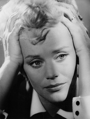 Austrian Swiss actress Maria Schell, Germany mid 1950s (b/w photo)