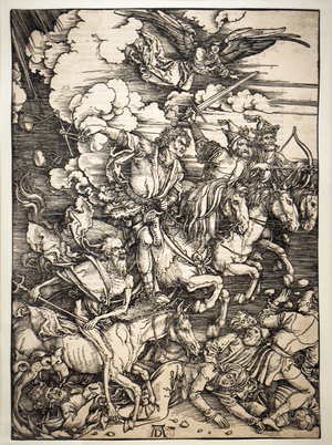 The Four Horsemen of the Apocalypse, 1511 (engraving)