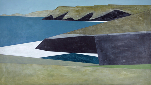 Cliff Wall 35 2015 acrylic on board 91 x 162 cm