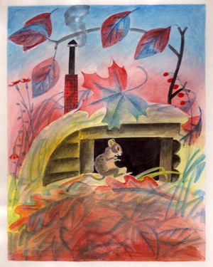 Illustration from 'Masha's Fairytales' by Sofya Prokofieva, 1966 (gouache on paper)