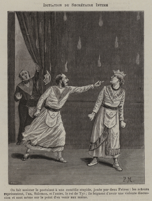 Initiation of an Intimate Secretary (engraving)