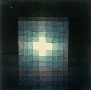 Christliches grabmahl-kreuzbild, 1923 (watercolour on paper laid on board)