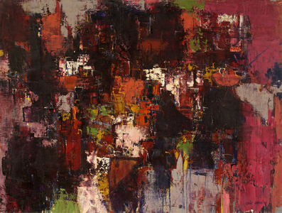 Red Metropolis, 1960 (oil on canvas)