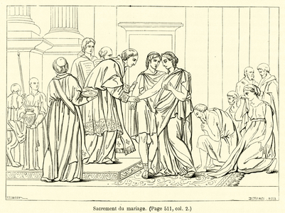 Sacrement du mariage (engraving)