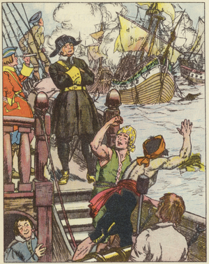 Colman's History and the Mustard Pot (colour litho)