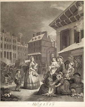 Morning, from the series "Four Times of Day", 1738 (engraving)