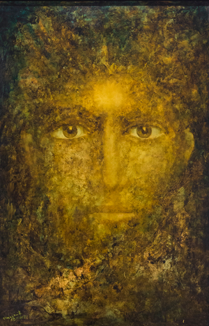 Untitled, Marguerite Bordet, oil on wood, cm 100x66, Jahan Nama museum and gallery, Niavaran palace complex, Tehran, Iran