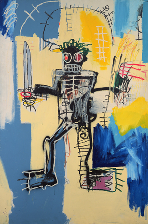 Warrior, 1982 (acrylic & oilstick on wood panel)