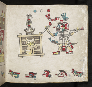 Death almanac. Codex Laud (Codex Mictlan), c.15th century (painting)