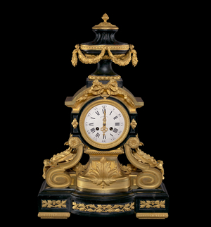 Napoleon 3 clock, 19th century (Gilded bronze, marble)