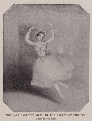 The Late Carlotta Grisi in the Ballet of the Peri (litho)