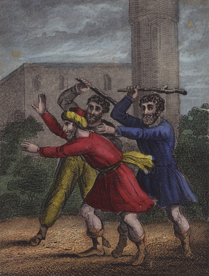 Illustration for Scripture History for the Improvement of Youth, c.1850 (coloured engraving)