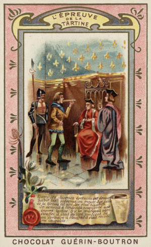 Trial of the bread (chromolitho)