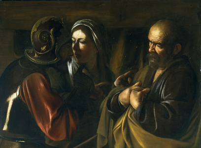 Denial of St Peter, 1610 (oil on canvas)