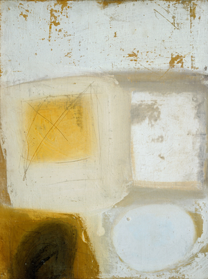 Composition (Brown, Yellow, White), 1963 (February) (painting)