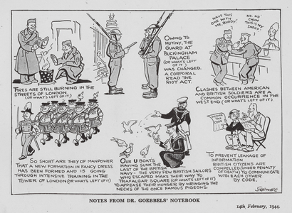 Strube WW2 cartoon (litho)