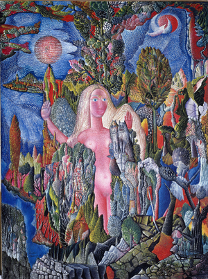 Eve in the Garden of Eden, 1967 (oil on canvas)