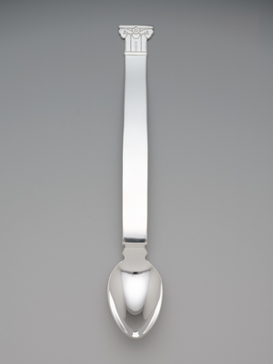 Platter spoon, c.1990 (silverplate)