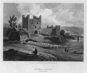Bywell Castle, Northumberland (engraving)