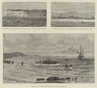 The Anglo-French Submarine Telephone (engraving)