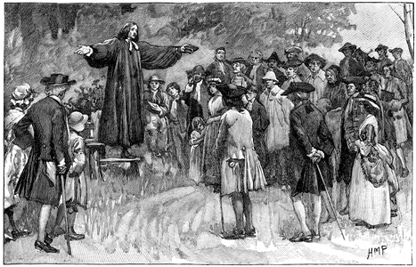 George Whitefield (1714 - 1770) founder of Methodism, c.1870 (engraving)