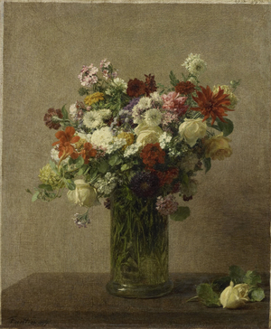 Flowers from Normandy, 1887 (oil on canvas)