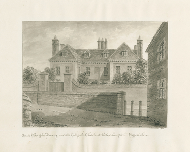 Wolverhampton - The Deanery House: sepia drawing, 1845 (drawing)