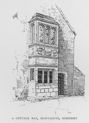 A Cottage Bay, Montacute, Somerset (litho)