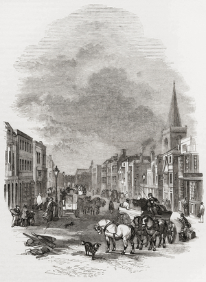 View down the High Street, Southampton (print)