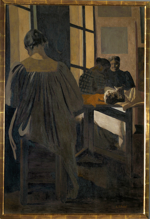 L'Atelier de Couture (painting on canvas)