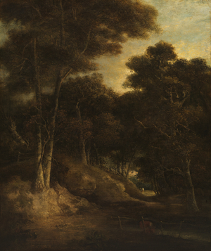 Landscape - Edge of a Wood, c.1800-20 (oil on canvas)
