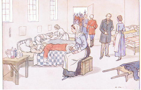 Florence Nightingale, from A Nursery History of England published by Nelson and Sons, c. 1940 (colour litho)