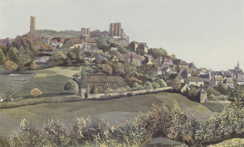 Turenne, Vue de la Ville et du Chateau, Cote N (colour photo)