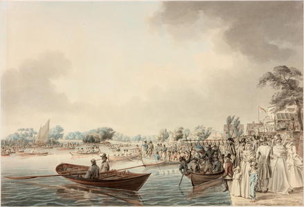 Rowing Match at Richmond, Surrey, (Birthday of the Duke of Clarence) (w/c on paper)

