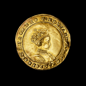 English hammered gold half sovereign coin, 1549Ð1550, Edward VI (photo)