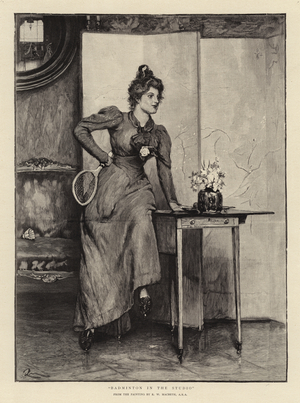 "Badminton in the Studio" (engraving)