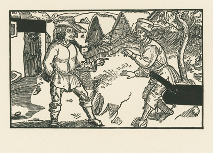 Syrus and Chremes, c.1492-93 (woodcut)